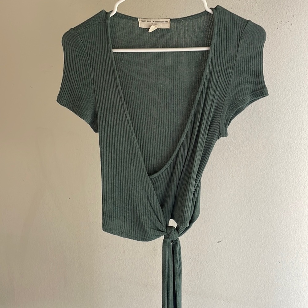 Urban outfitters wrap crop top